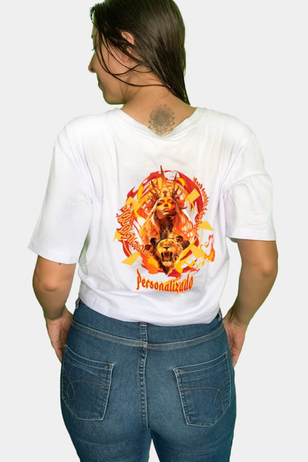 CAMISETA CROPPED LEÃO: INTENSIDADE E ELEGÂNCIA EM CADA DETALHE - Image 6