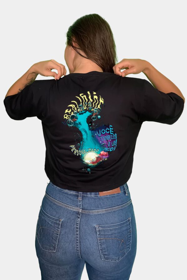 CAMISETA CROPPED PEIXES: SONHADOR DA REALIDADE