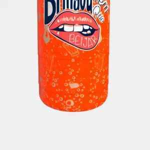 Caneca alumínio 850ml Brindou tem que beijar 1º edição